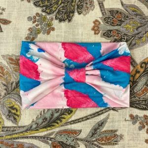 The Be. Brand Pink & Blue Cloudy Trifold Headband